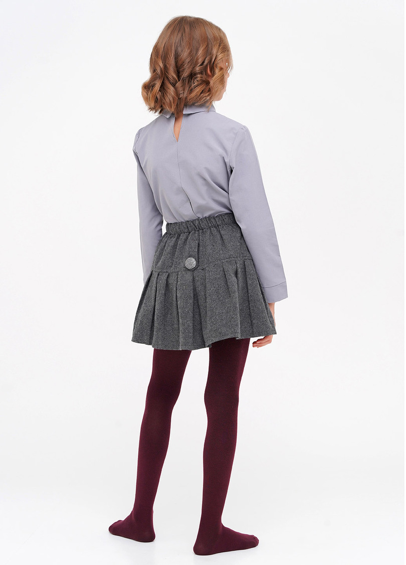 Детские хлопковые колготки D025 TEEN GIRL CLASSIC marsala (бордовый)