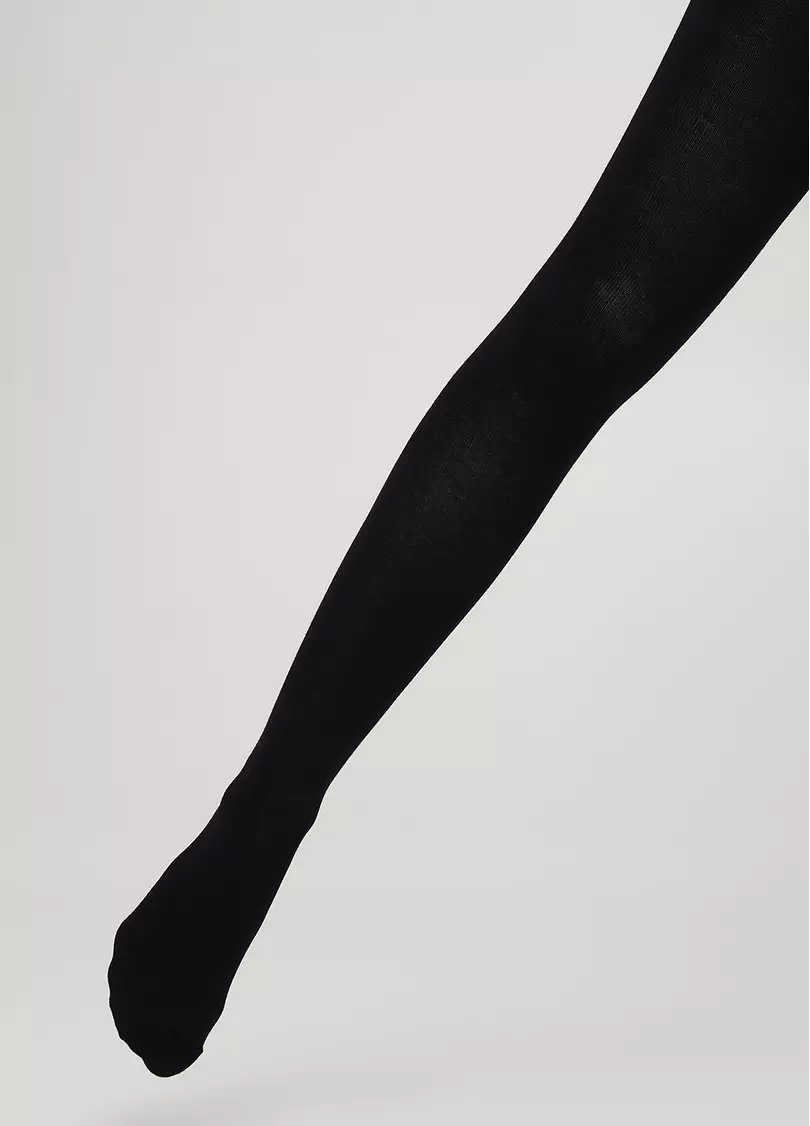 Детские хлопковые колготки D025 TEEN GIRL CLASSIC nero (черный)