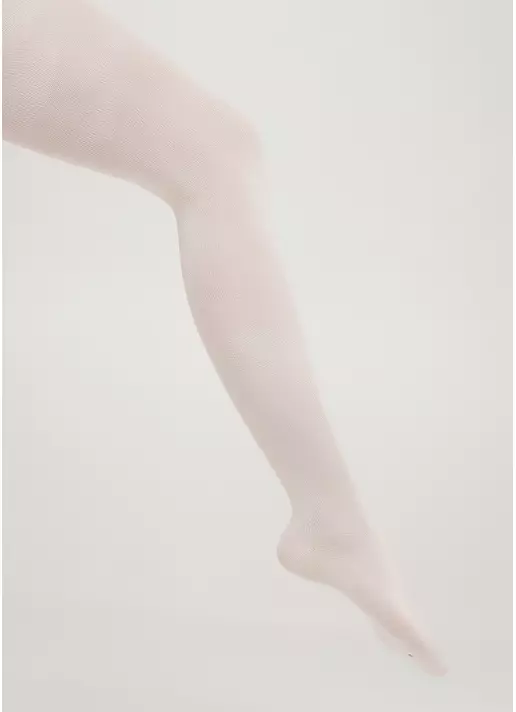 Детские хлопковые колготки D025 TEEN GIRL CLASSIC panna (белый)