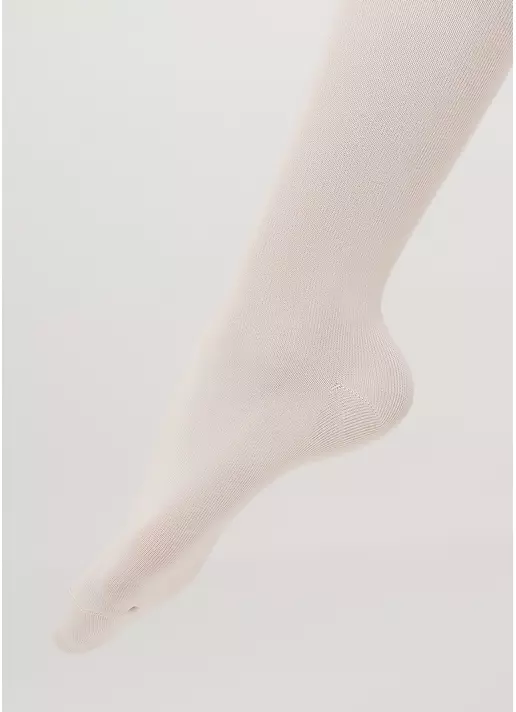 Детские хлопковые колготки D025 JUNIOR CLASSIC panna (белый)