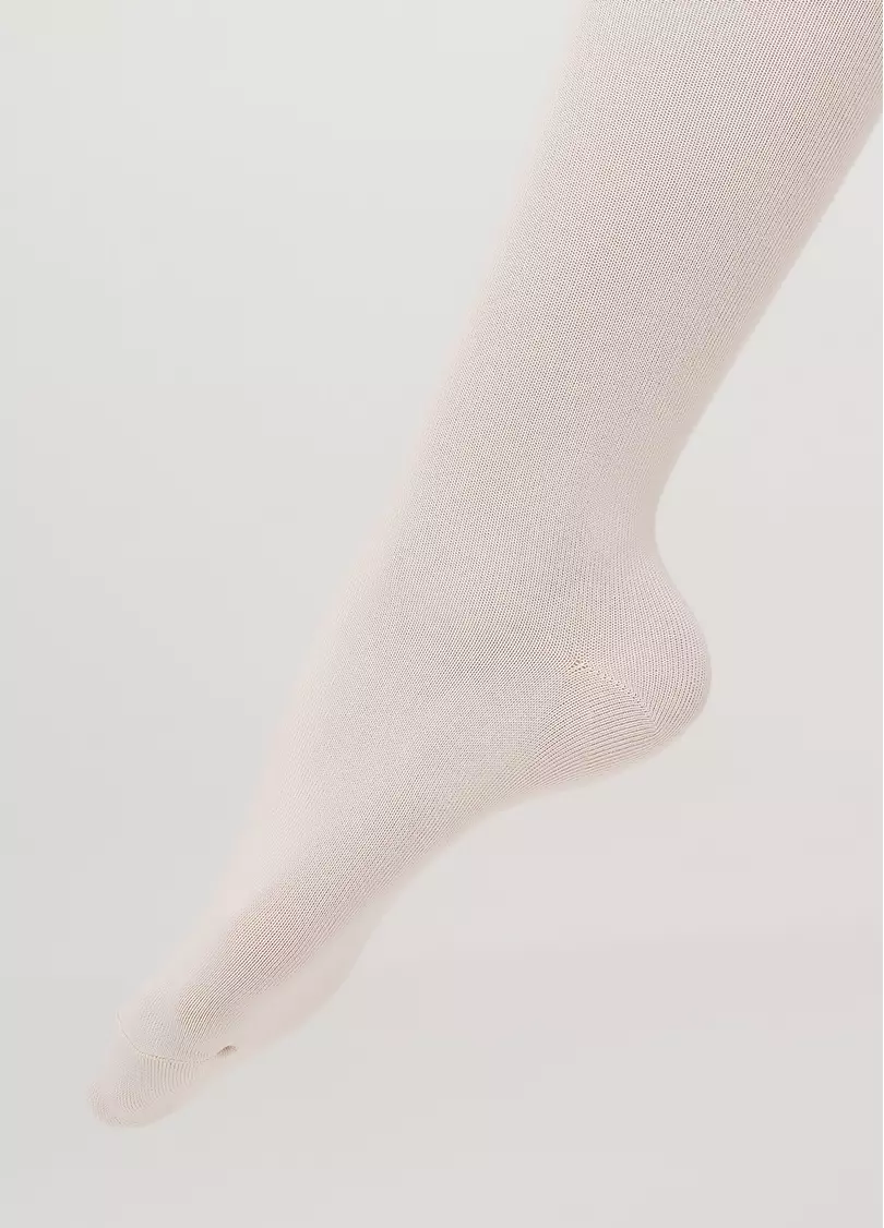 Детские хлопковые колготки D025 TEEN GIRL CLASSIC panna (белый)