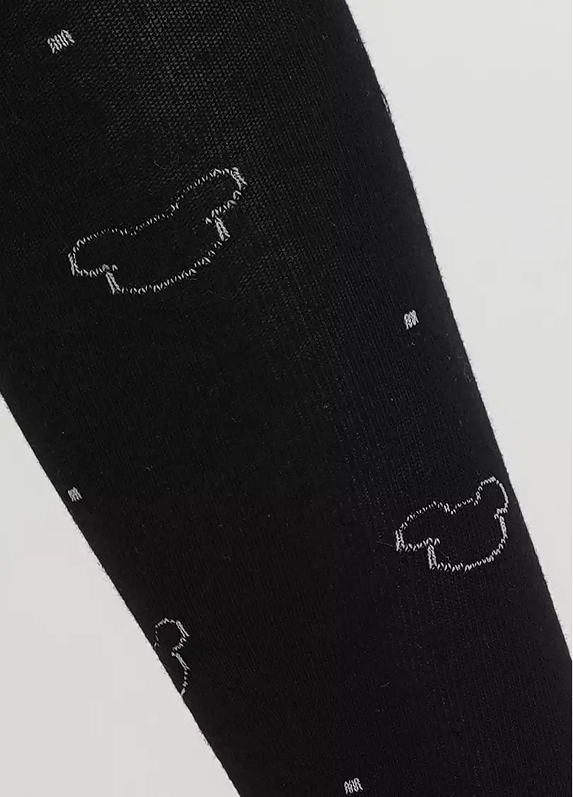 Хлопковые колготки для подростков с рисунком D089 TEEN GIRL black (черный)