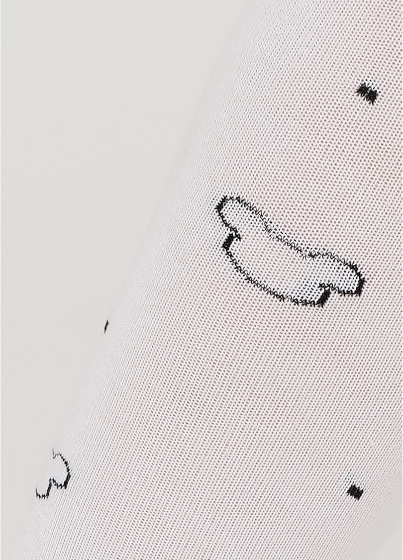 Бавовняні колготки для підлітків з малюнком D089 TEEN GIRL white (білий)