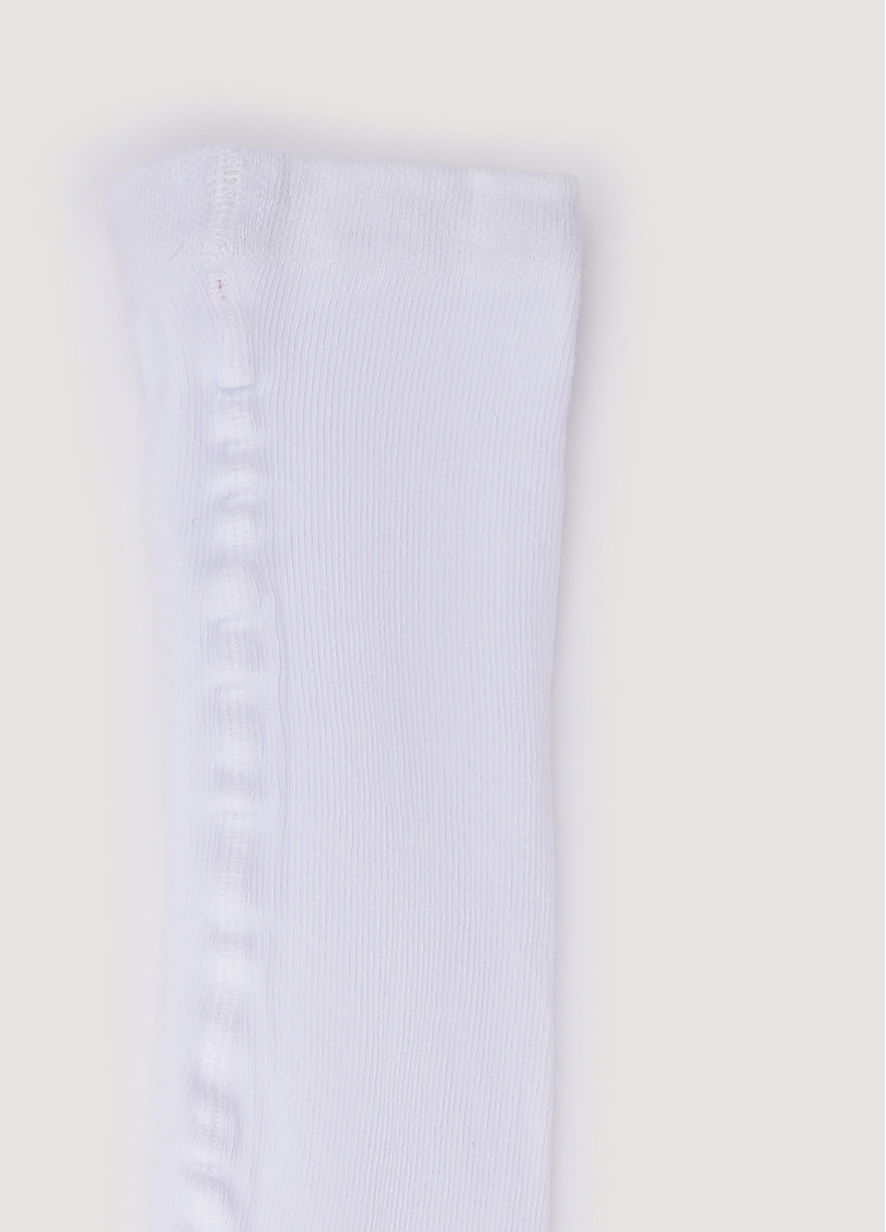 Детские колготки хлопковые с рисунком D089 white (белый)