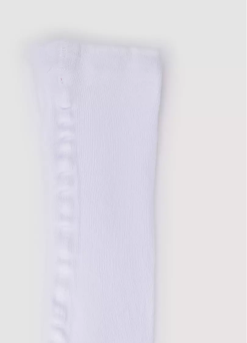 Дитячі колготки бавовняні з малюнком D089 white (білий)