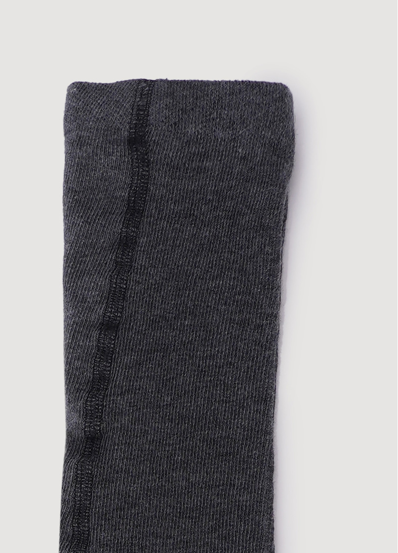 Хлопковые колготки для подростков с надписью D091 TEEN GIRL dark grey melange (серый)