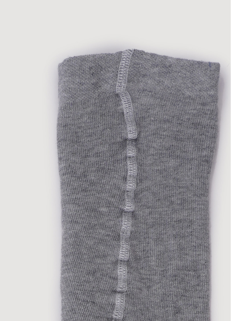 Бавовняні колготки для підлітків з написом D091 TEEN GIRL light grey melange (меланж)