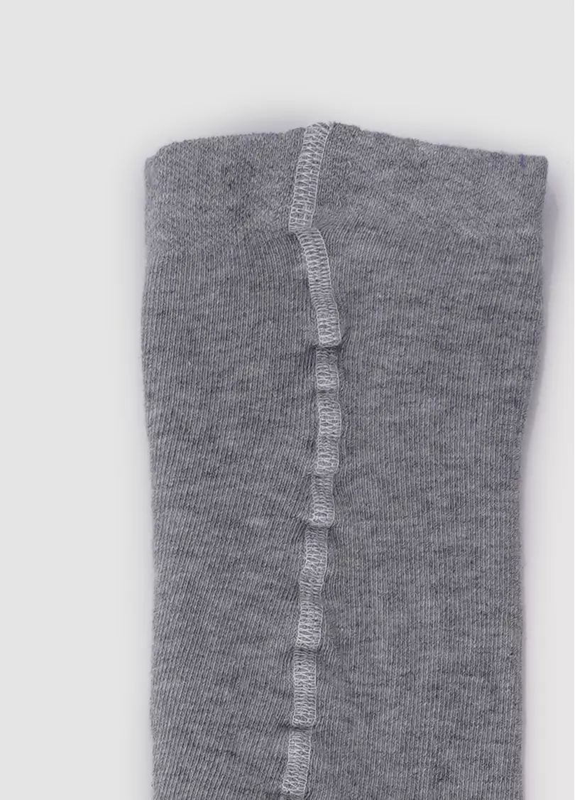 Бавовняні колготки для підлітків з написом D091 TEEN GIRL light grey melange (меланж)