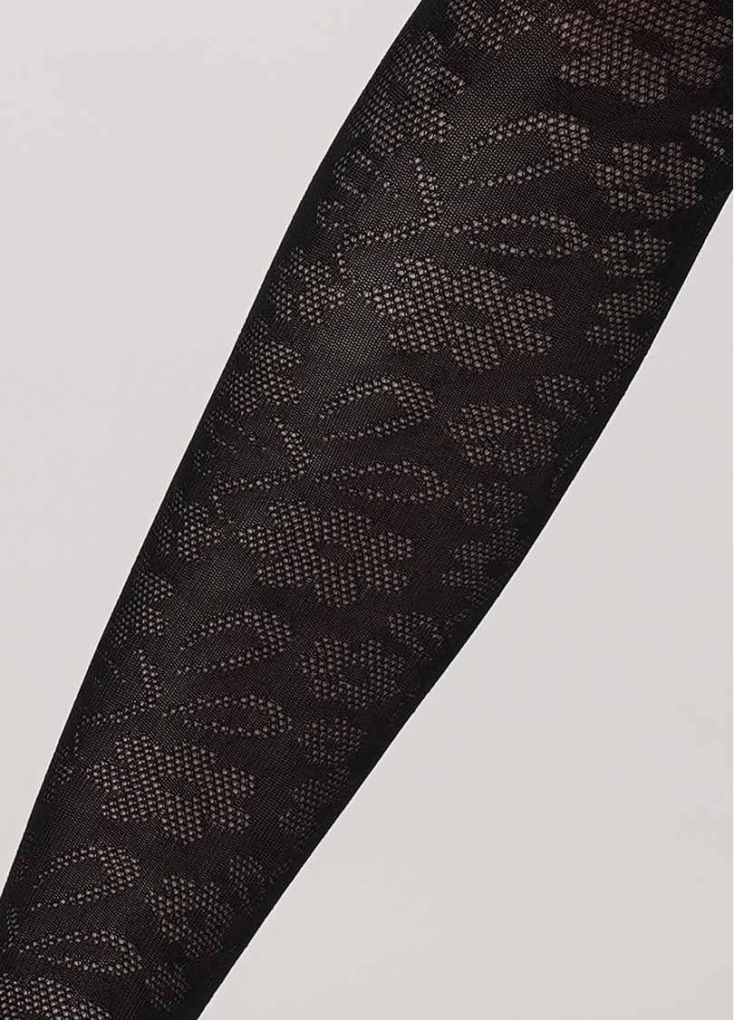 Дитячі колготки з квітковим візерунком DEBBIE 60 nero (чорний)