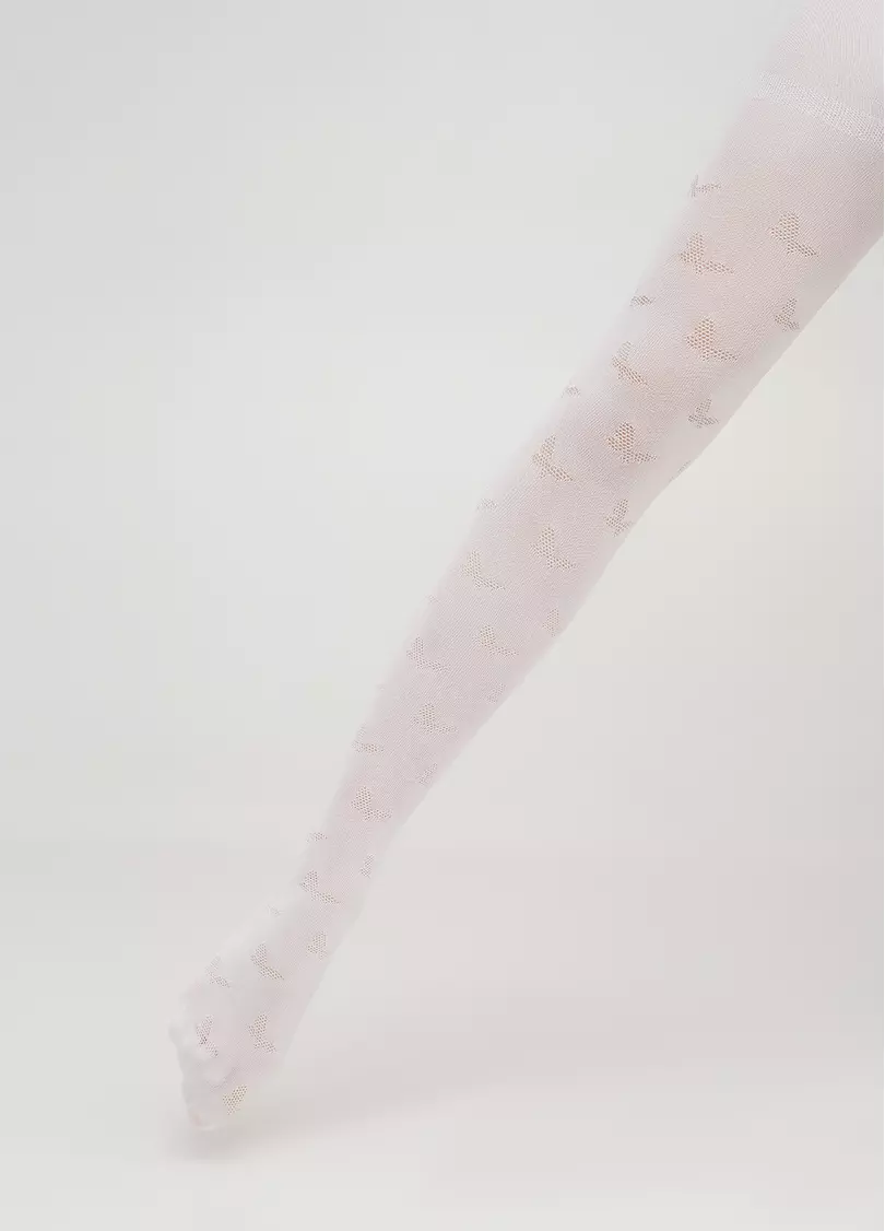 Колготки для девочки DEBBIE 60 (2) с рисунком bianco (белый)