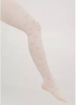 Колготки для девочки DEBBIE 60 (2) с рисунком panna (белый) Колготки для девочки DEBBIE 60 (2) с рисунком panna (белый)