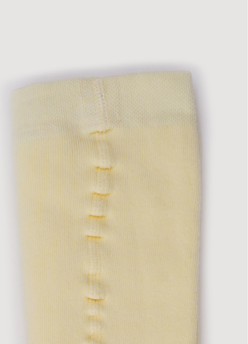 Махрові колготки для малюків з малюнком жирафа DTe-001 light yellow (жовтий)