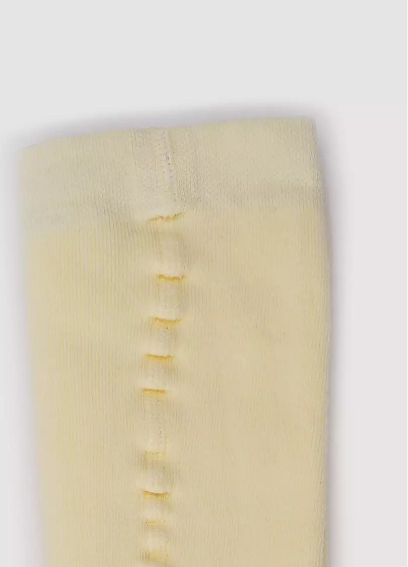 Махрові колготки для малюків з малюнком жирафа DTe-001 light yellow (жовтий)