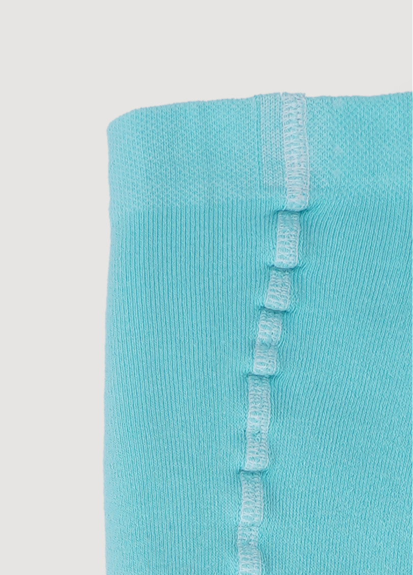 Детские колготки махровые в полоску с рисунками сов DTe-002 light mint (зеленый)