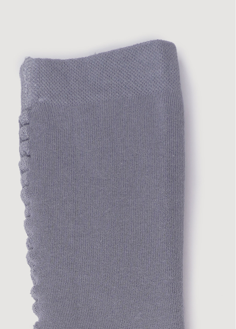 Детские колготки махровые в полоску с рисунками сов DTe-002 silver (серый)