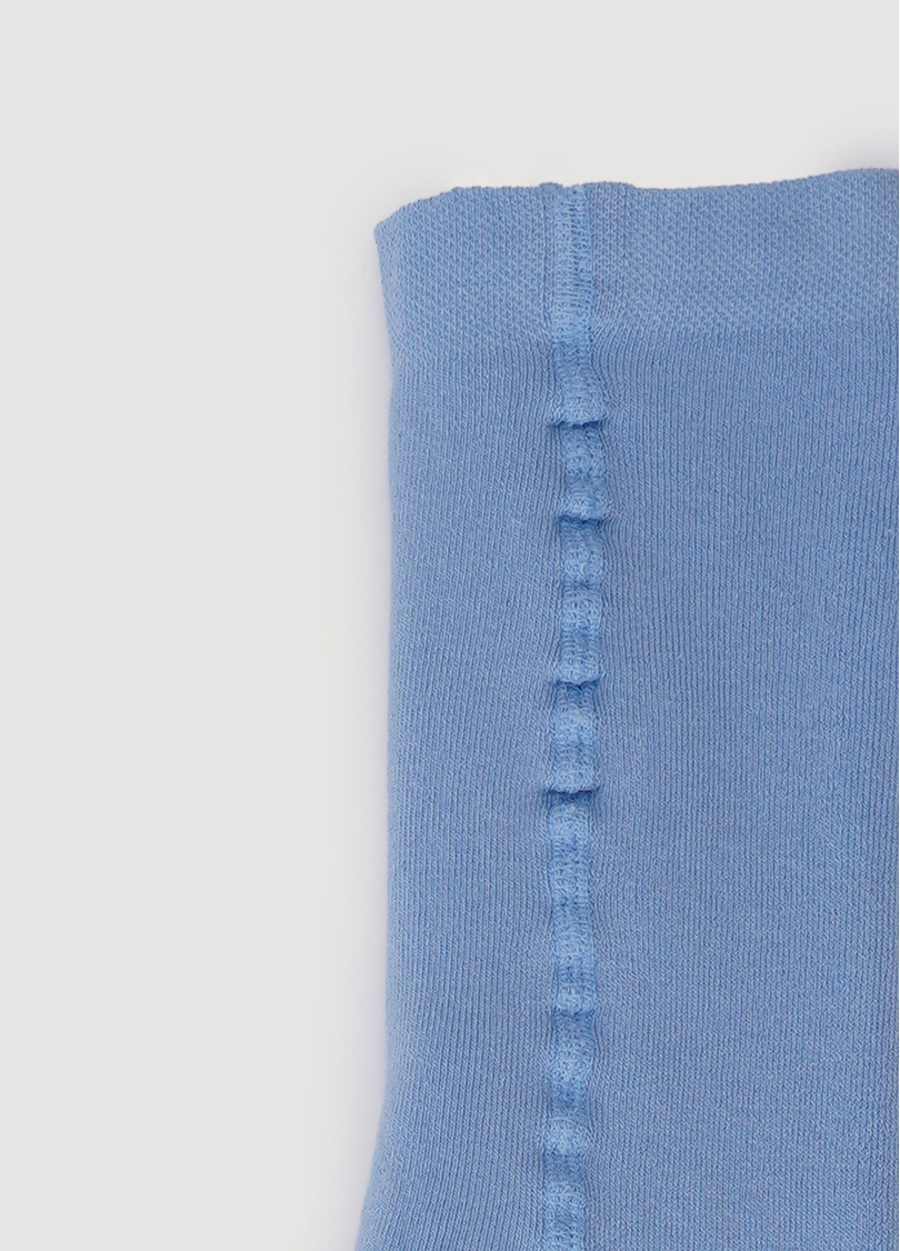 Дитячі колготки махрові з малюнком DTe-003 baby blue (блакитний)