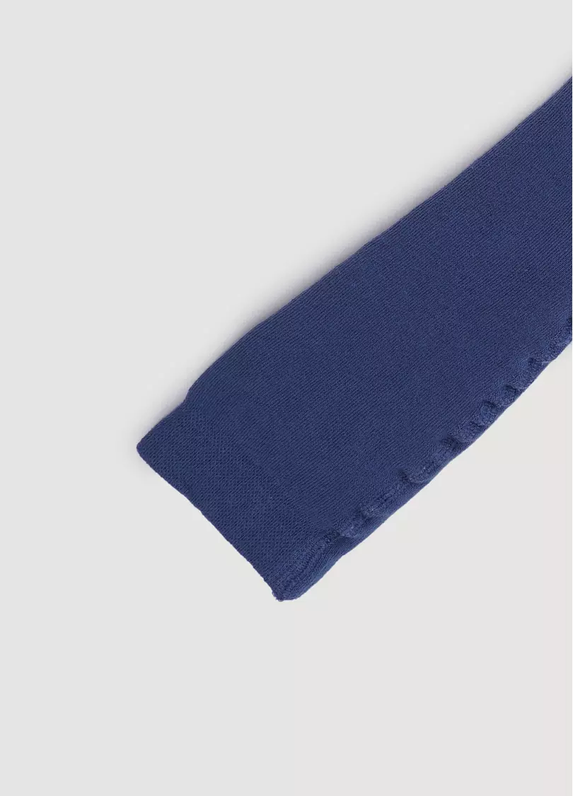 Дитячі колготки махрові з малюнком собачок DTe-004 moonlight blue (синій)