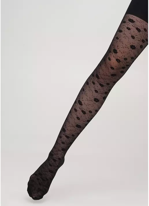 Дитячі капронові колготки з малюнком ELIZA 20 (2) nero (чорний)