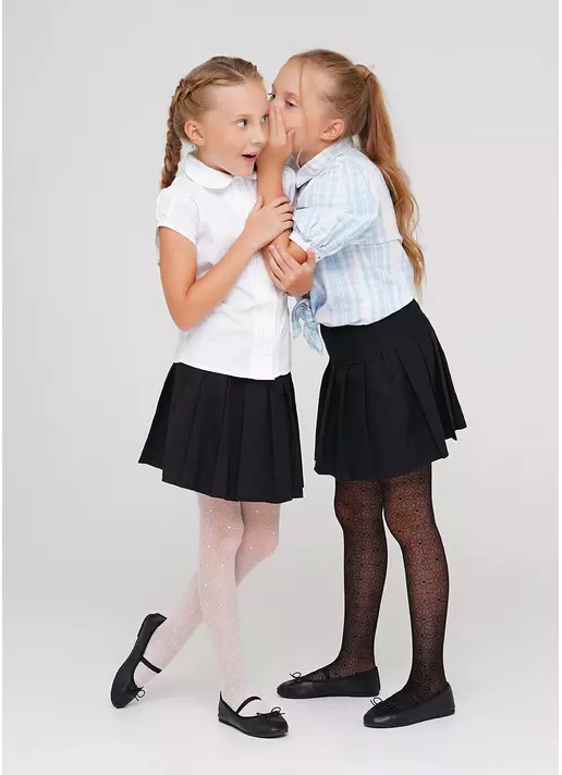 Детские капроновые колготки с рисунком ELIZA 20 (3) bianco (белый)