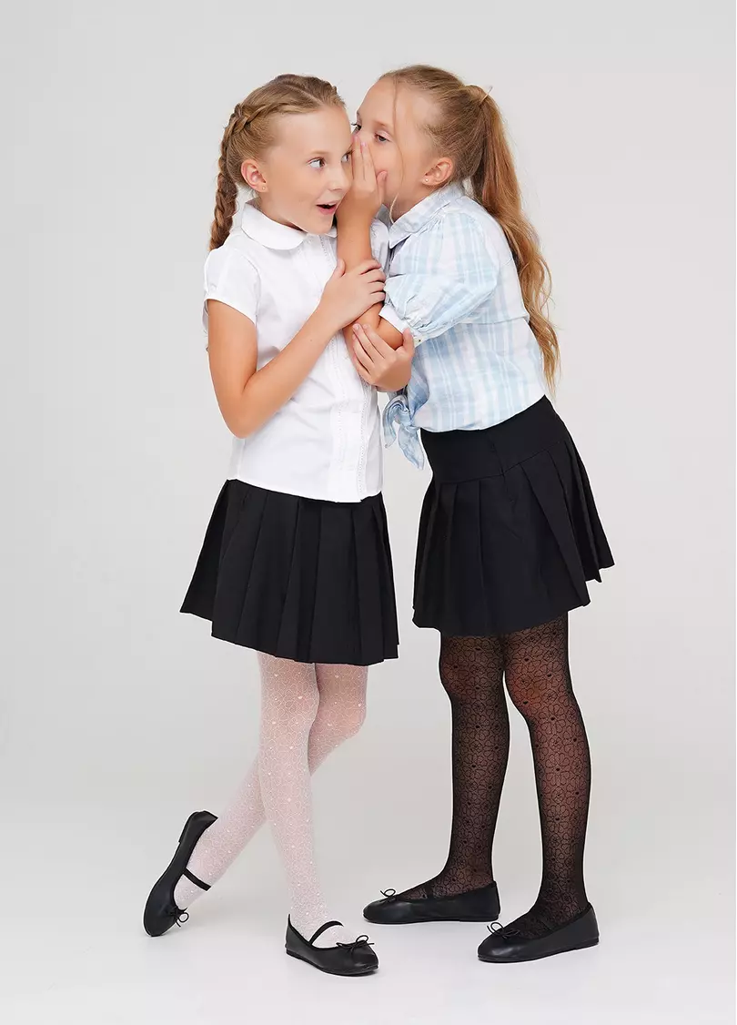 Дитячі капронові колготки з малюнком ELIZA 20 (3) bianco (білий)