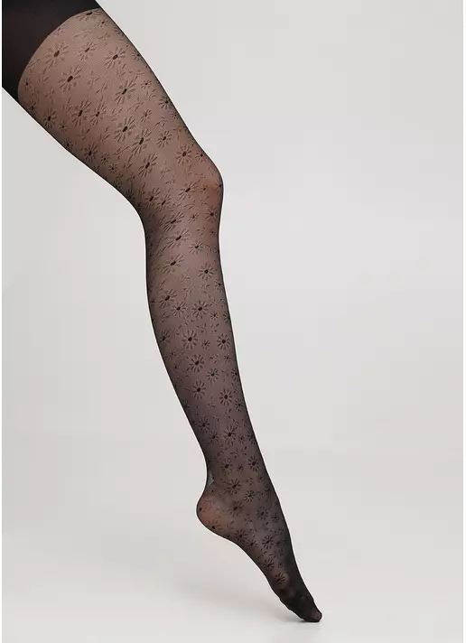 Капроновые колготки детские с рисунком ELIZA 20 (6) nero (черный)