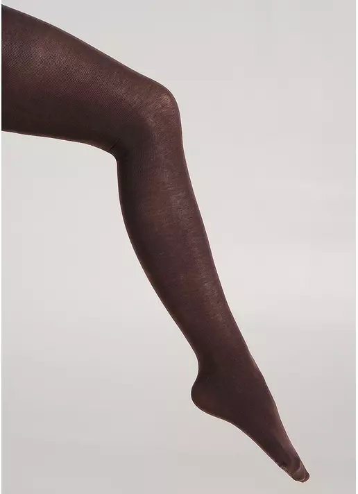 Однотонные детские колготки из хлопка ENJOY COTTON caffe (коричневый)