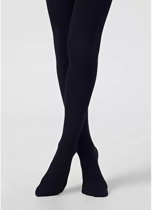 Однотонні дитячі колготки з бавовни ENJOY COTTON navy (синій)