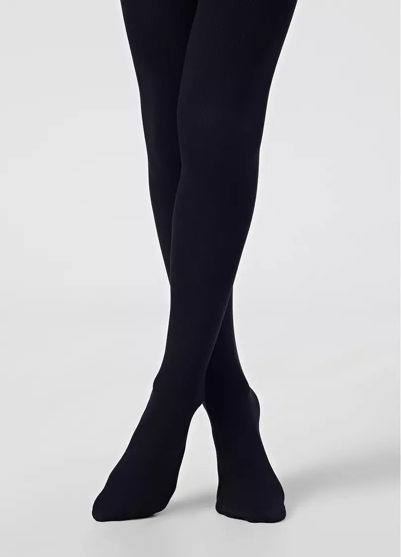 Однотонні дитячі колготки з бавовни ENJOY COTTON navy (синій)