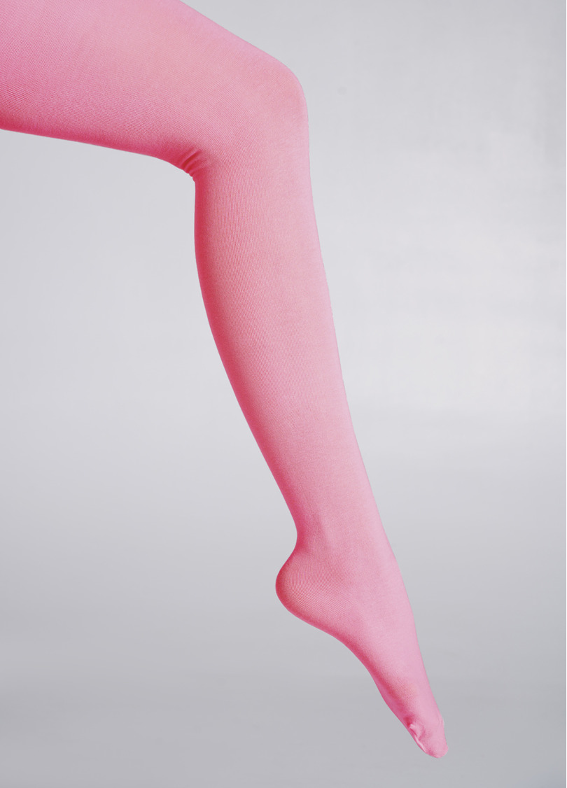 Однотонные детские колготки из хлопка ENJOY COTTON pearl (розовый)
