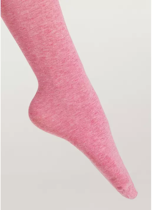 Однотонні дитячі колготки з бавовни ENJOY COTTON rose melange (рожевий) Однотонні дитячі колготки з бавовни ENJOY COTTON rose melange (рожевий)