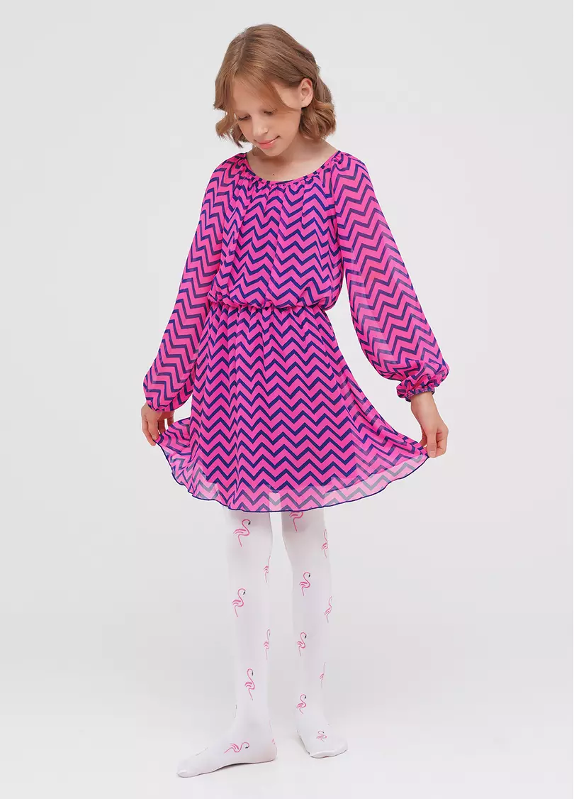 Колготки подростковые с рисунком FIONA 80 (1) bianco (белый)