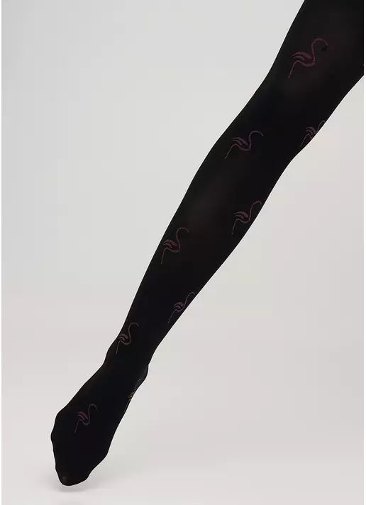 Колготки подростковые с рисунком FIONA 80 (1) nero (черный)
