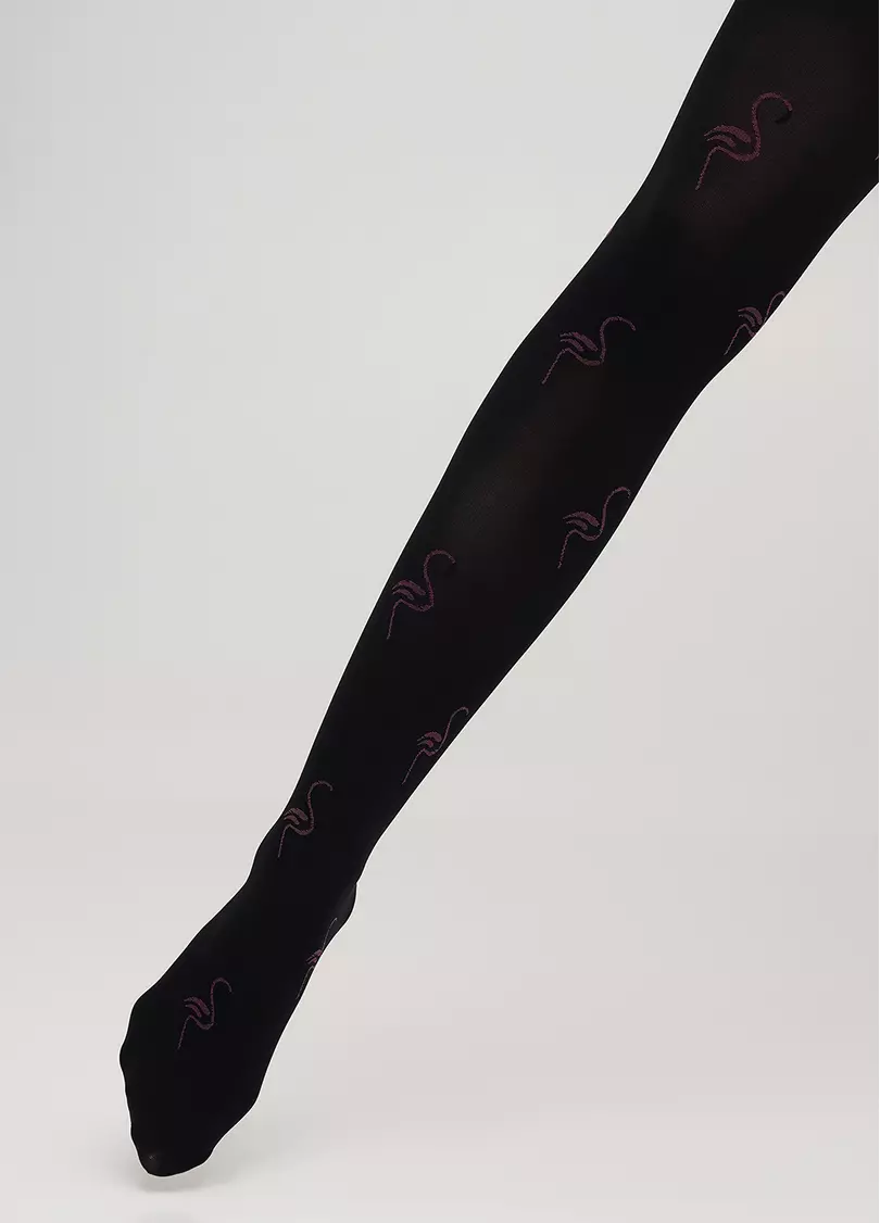 Колготки подростковые с рисунком FIONA 80 (1) nero (черный)