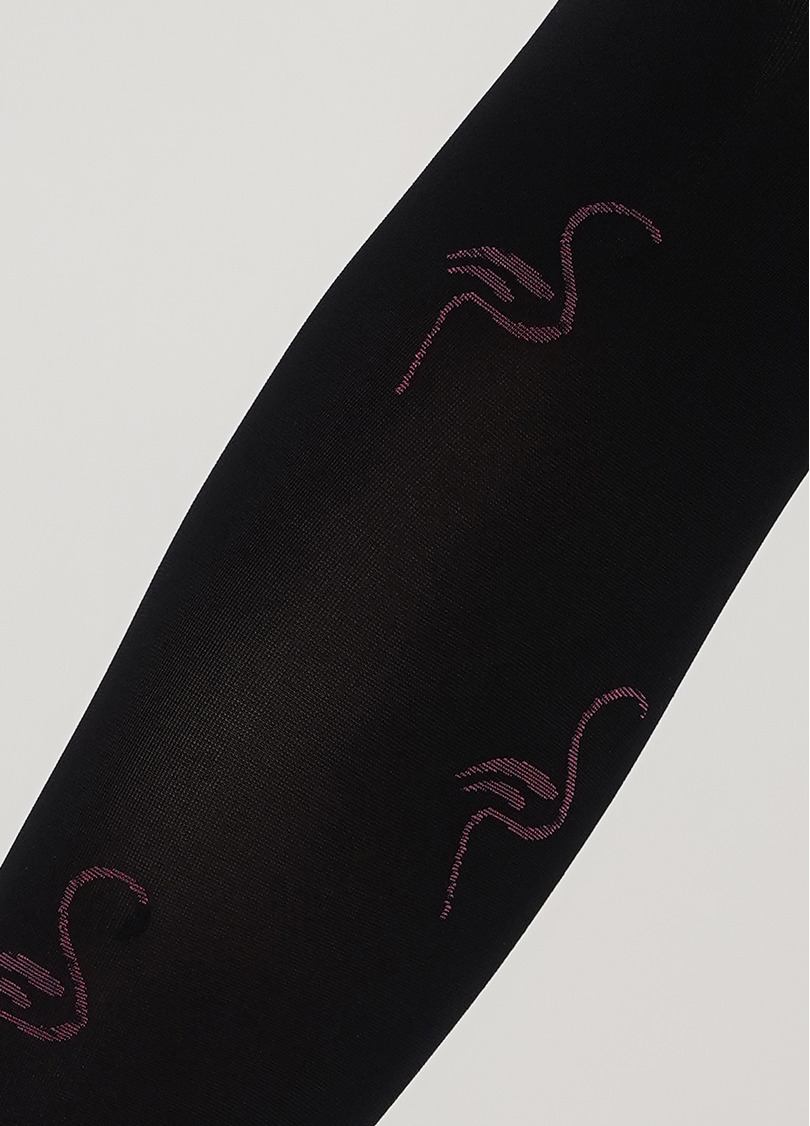 Колготки подростковые с рисунком FIONA 80 (1) nero (черный)