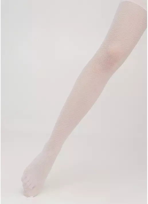 Детские колготки в сеточку HANNA 40 (1) bianco (белый)