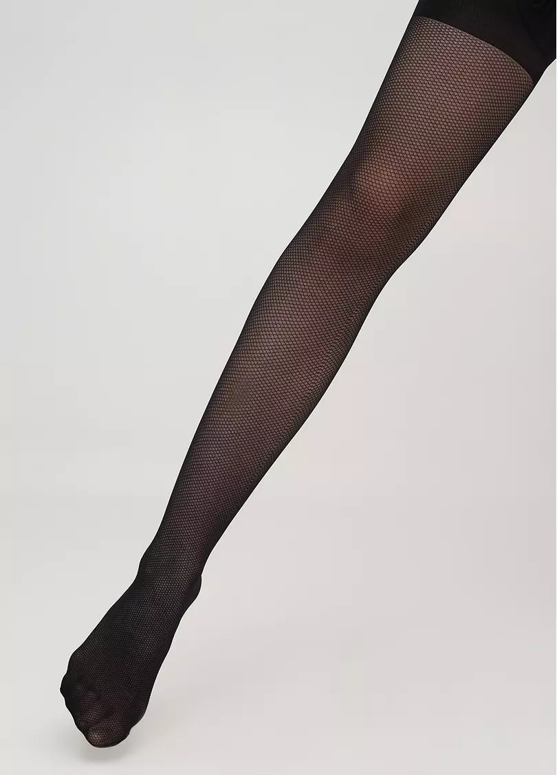 Детские колготки в сеточку HANNA 40 (1) nero (черный)