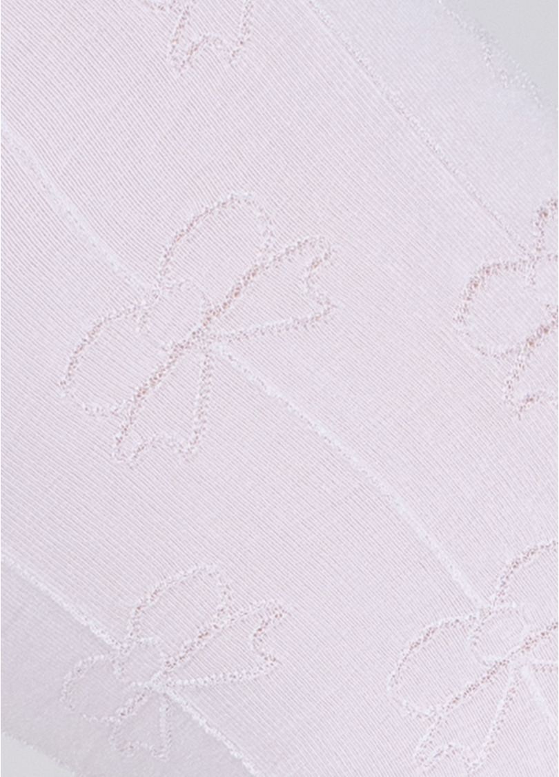 Дитячі колготки з візерунком "бантики" HOLLY SHINE 80 bianco (білий)