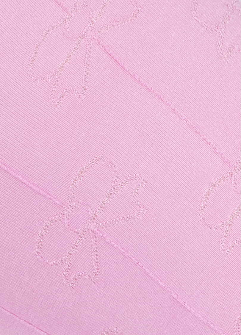 Детские колготки с узором "бантики" HOLLY SHINE 80 sweet lilac (лиловый)