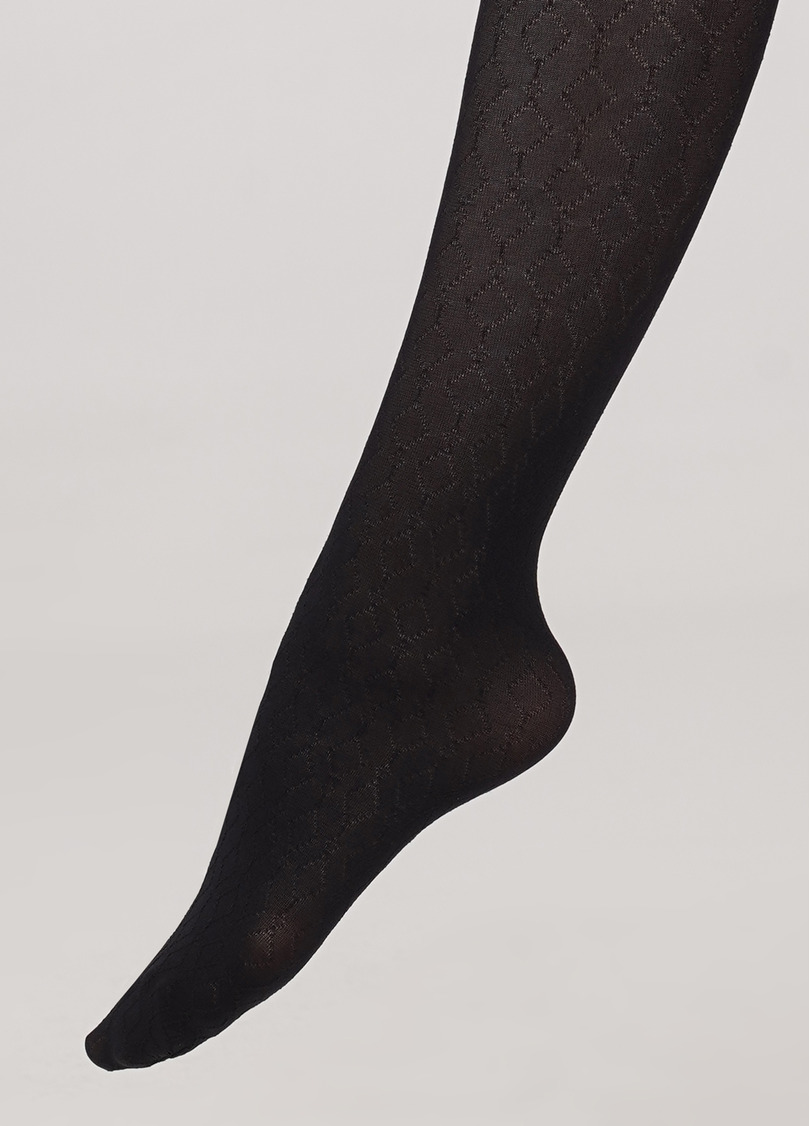 Дитячі колготки з об'ємним візерунком JILL 60 nero (чорний)