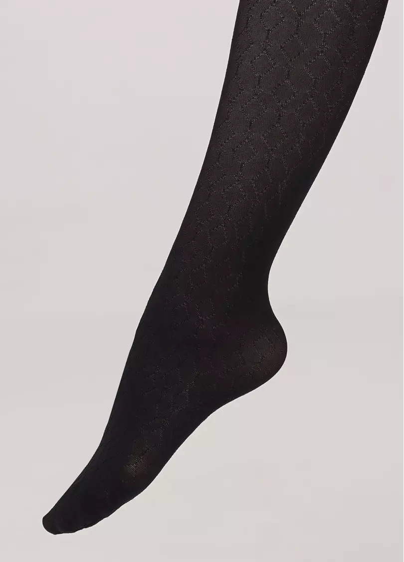 Дитячі колготки з об'ємним візерунком JILL 60 nero (чорний)