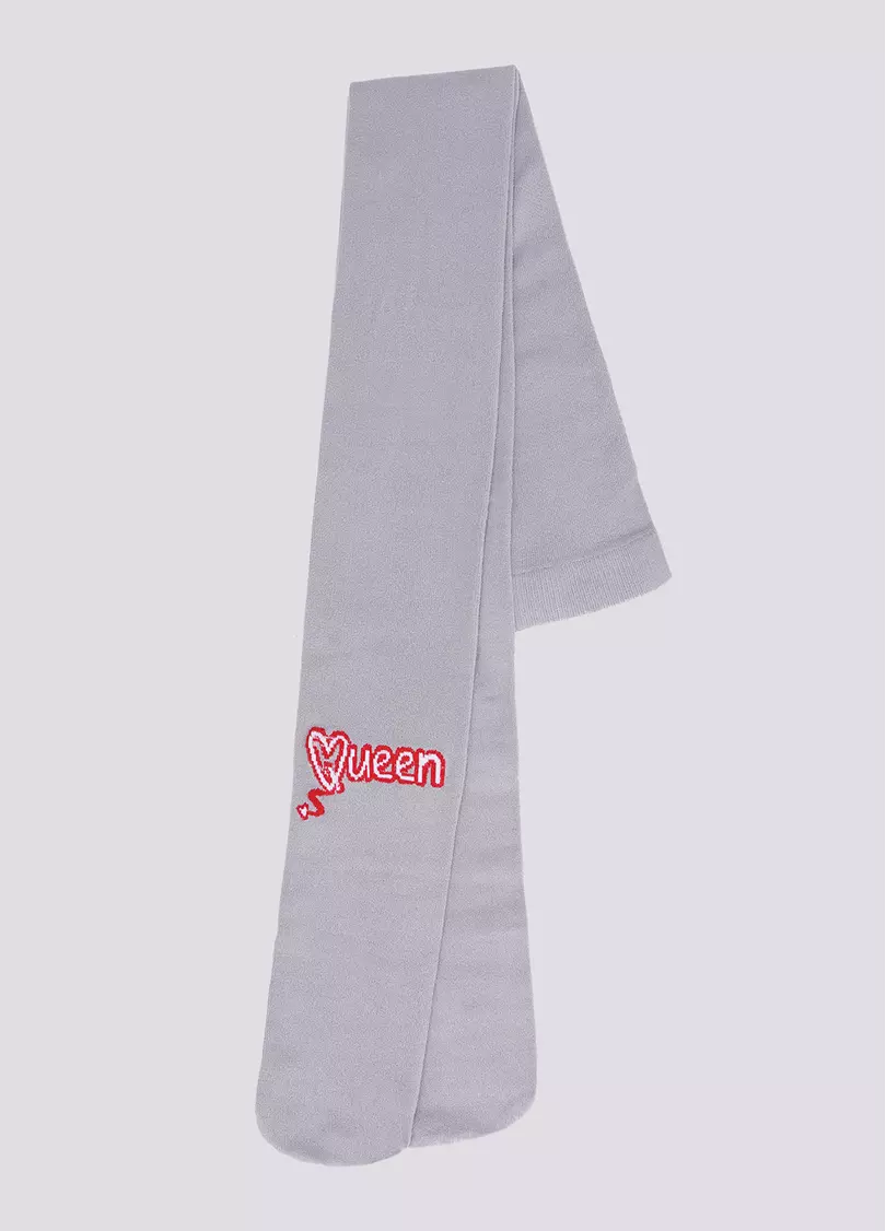 Детские колготки с надписью Queen KERRY 80 (5) sleet (серый)