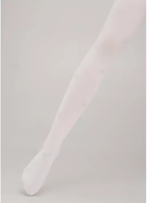 Дитячі колготки в зірки з люрексом KRISTAL 70 bianco (білий)