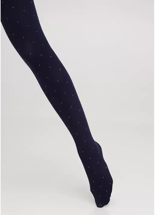 Дитячі колготки в горох KRISTAL 70 (2) deep navy (синій)