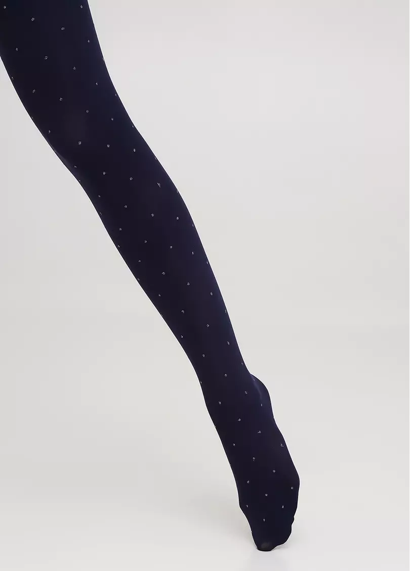 Дитячі колготки в горох KRISTAL 70 (2) deep navy (синій)