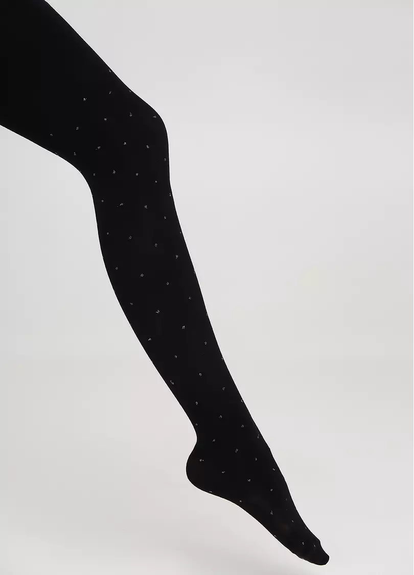 Дитячі колготки в горох KRISTAL 70 nero (чорний)