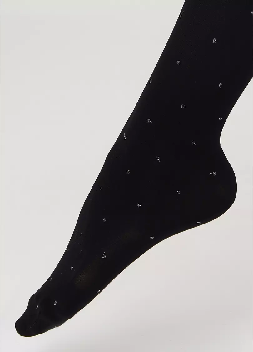 Дитячі колготки в горох KRISTAL 70 nero (чорний)