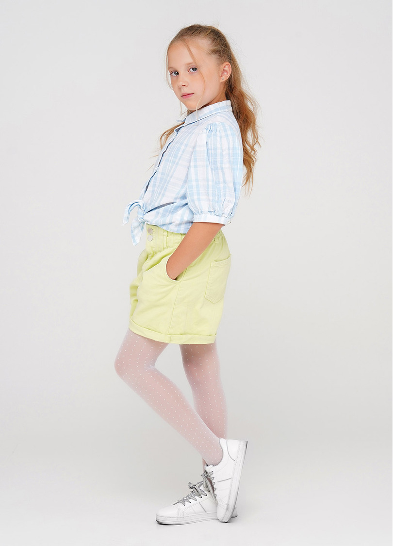 Дитячі колготки в дрібний горошок LINA 20 (5) bianco (білий)