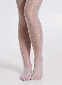 Детские колготки в горох LOLA 20 (3) bianco (белый)