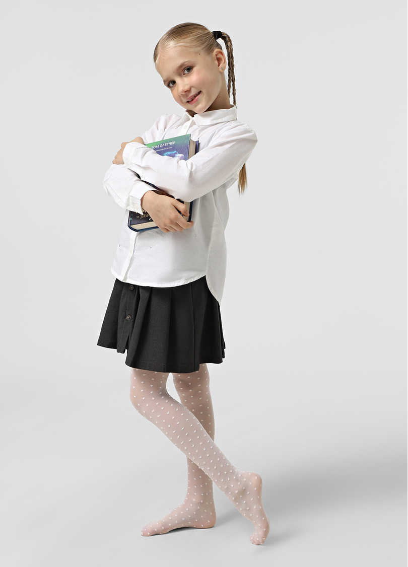 Дитячі колготки в горох LOLA 20 (3) bianco (білий)