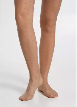 Дитячі колготки в горох LOLA 20 (3) glace (бежевий)